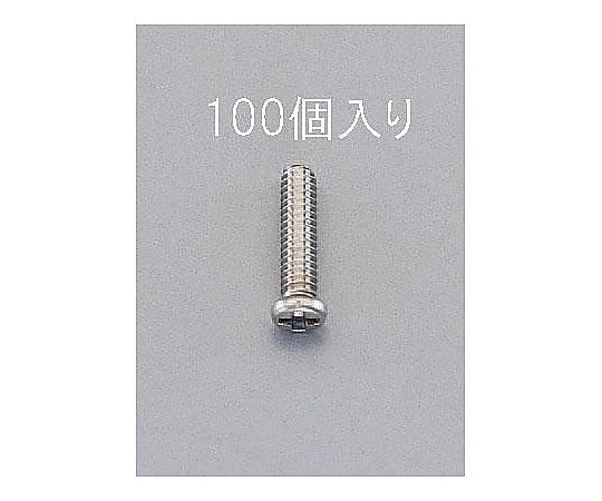 M1.0x2.0mm鍋頭小ねじ(0番1種/ｽﾃﾝﾚｽ/100本)画像