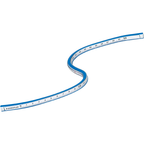 ﾏﾙｽ 自在曲線定規 目盛付 30cm 1個画像