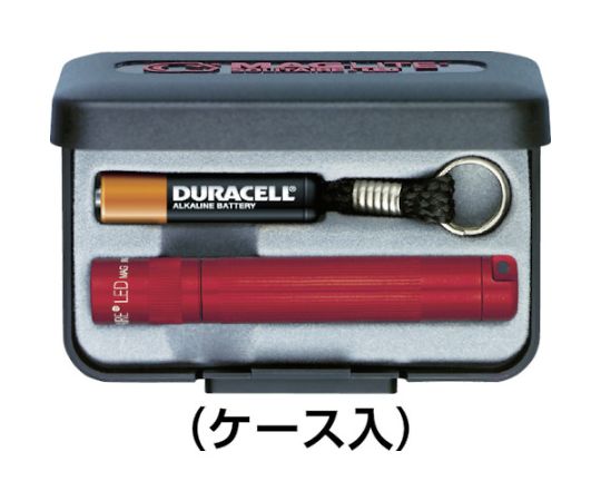 懐中電灯 LEDフラッシュライト ソリテール シルバー 金属製のボディと光沢のあるシルバーのフラッシュライトが横向きで置かれている状態