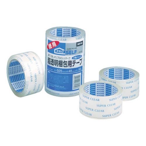 ニトムズ 超透明梱包テープ 48mm×50m J6130画像