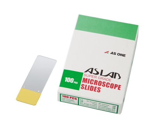 アズラボ　スライドガラス（ソーダ）　100枚入　10128105P　イエロー画像