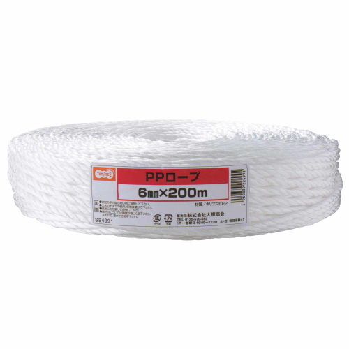 PPﾛｰﾌﾟ 6mm×200m 1巻画像
