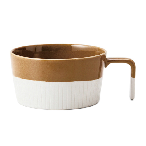 スープカップ 360ml Craft Line クラフトライン 磁器 ブラウン画像