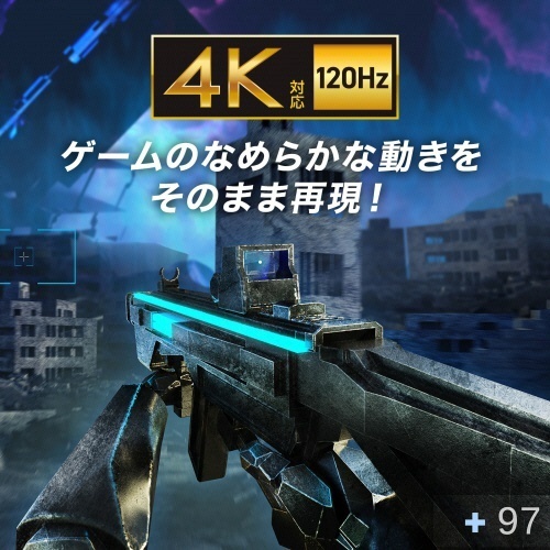 8K対応HDMI切替器　(2入力・1出力または1入力・2出力)　1台 製品の正面が見える状態で、接続ポートが配置されている明るい背景。