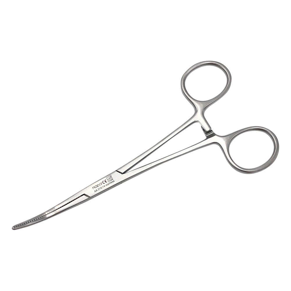 ペアン止血鉗子　無鈎　曲　140mm画像