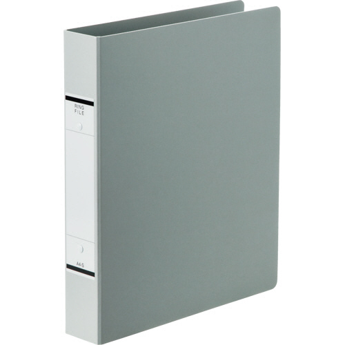 Oﾘﾝｸﾞﾌｧｲﾙ A4ﾀﾃ 2穴 320枚 ﾘﾝｸﾞ内径39mm背幅52mmｿﾌﾄｸﾞﾚｰ 1ｾｯﾄ(10冊)画像