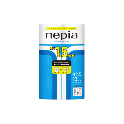 ネピアコンパクト　シングル８２．５ｍ　１２個×６画像