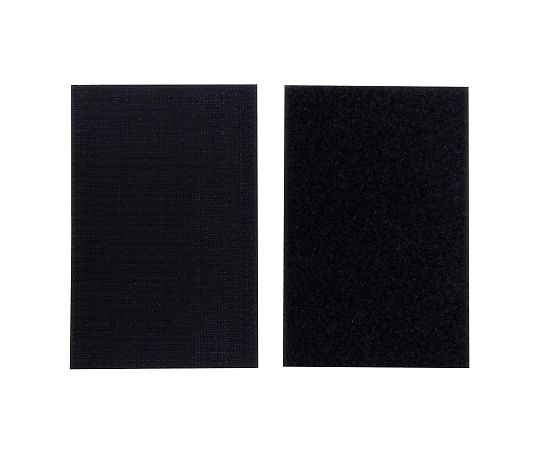 強力面ファスナー バリバリテープ 車内用 100×150mm 黒 1セット（2組入）画像