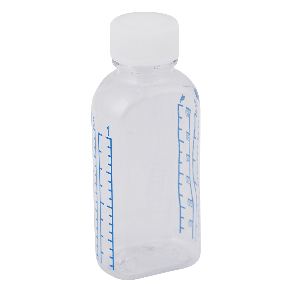 クリアボトル投薬瓶（カラー目盛付き・未滅菌）60mL 200本 未滅菌 1箱（200本入）画像