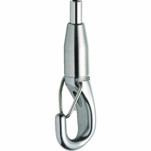 ﾜｲﾔｰｸﾞﾘｯﾊﾟｰ 外れ防止ｶﾗﾋﾞﾅ付きﾌｯｸ SUS 1個画像