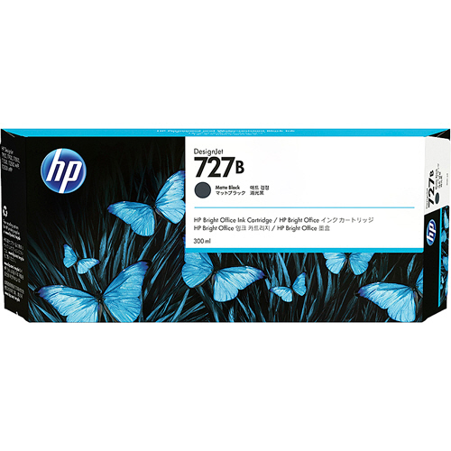HP727B ｲﾝｸｶｰﾄﾘｯｼﾞ ﾏｯﾄﾌﾞﾗｯｸ 300mL 3WX19A 1個画像