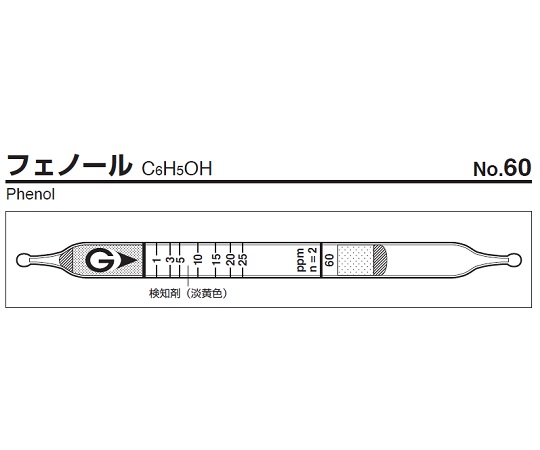 ガス検知管　フェノール画像