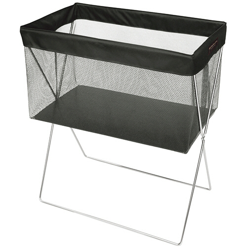 ｻｲﾄﾞﾜｺﾞﾝ 浅型 ﾒｯｼｭ L ﾌﾞﾗｯｸ 1個画像