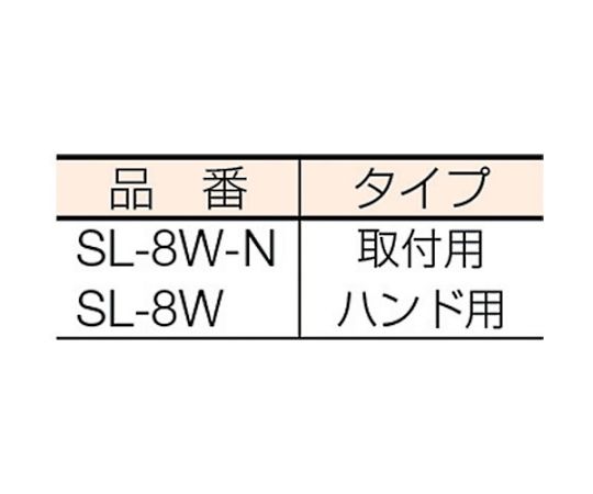 ストロングライト　スリムタイプ取付用 取付用パーツが並べられた状態