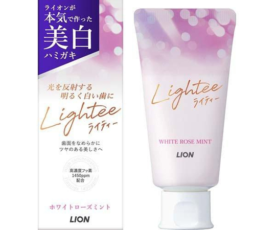 Lighteeハミガキ ホワイトローズミント 53g画像