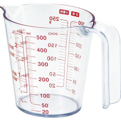 耐熱計量ｶｯﾌﾟ O-500 500ml 1個画像