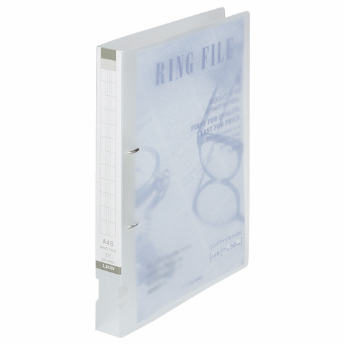 PPﾘﾝｸﾞﾌｧｲﾙ A4ﾀﾃ 2穴 240枚収容 背幅34mm 透明 1冊画像