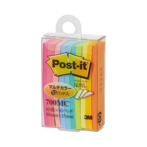 ポストイット　マルチカラー５０×１５　１０色セット画像