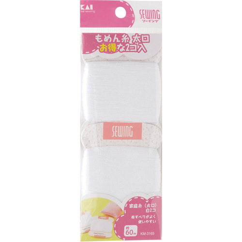 家庭糸 太口 白 1ﾊﾟｯｸ(2個)画像