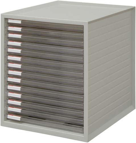 超浅型レターケース１４段　ホワイト　３台入画像