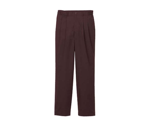 ツータックパンツ(男性用)KP001M-6 茶 LL画像