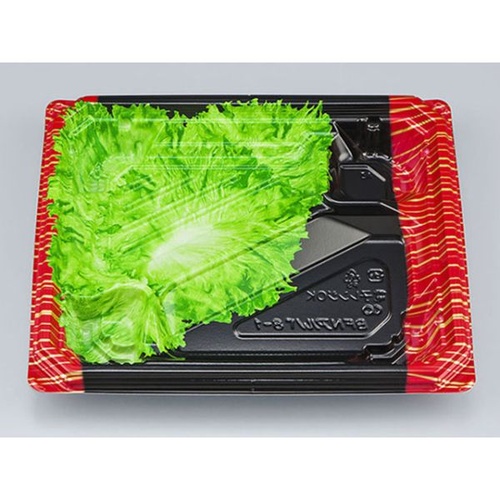 シーピー化成 弁当容器 BFNアルバ8-1滝縞L 本体 発泡画像