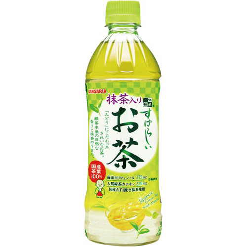 すばらしい抹茶入りお茶　５００ｍｌ　２４本