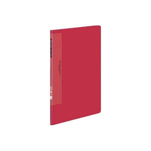 クリヤーブックウェーブカット　固定式Ａ４縦１０Ｐ赤画像