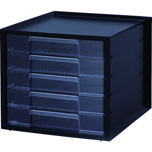 ＩＲＩＳ　２０７０６５　レターケース　ＬＣＪ－５Ｍ－ＢＫ　５段　ブラック画像