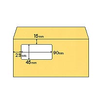 窓つき封筒 A4三ﾂ折用 ｵﾚﾝｼﾞ 1箱(200枚)画像