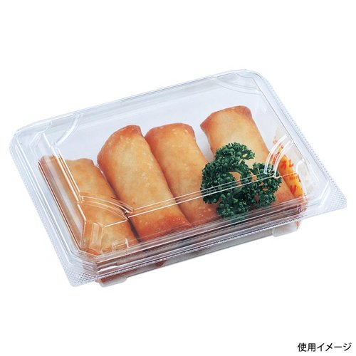 フードパック SA-404-45(V) エフピコ 透明なパッケージ内に詰められた食品が見える状態