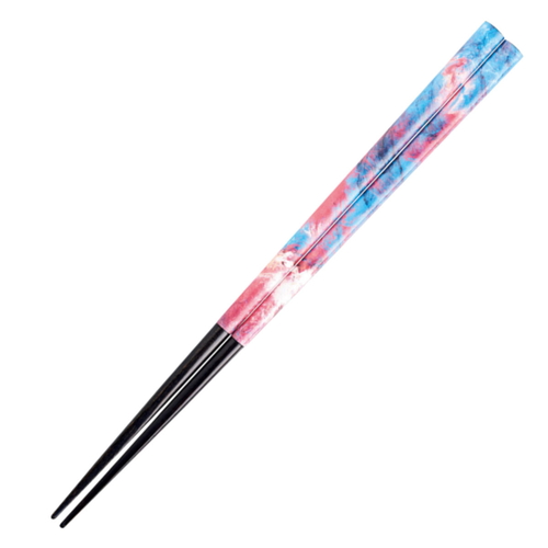 箸 23cm KAKEHASHI ARTE カラーミックス 木製 天然木 ブルー画像