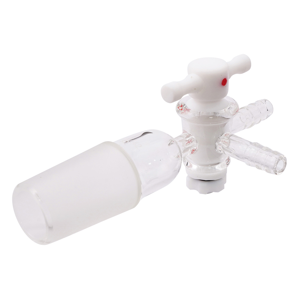 ジョイント付三方コック　テフロンコック　TS29／42画像