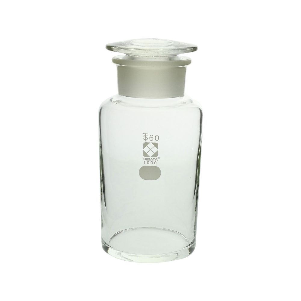 共通摺合わせ広口試薬瓶 白色 1000mL画像