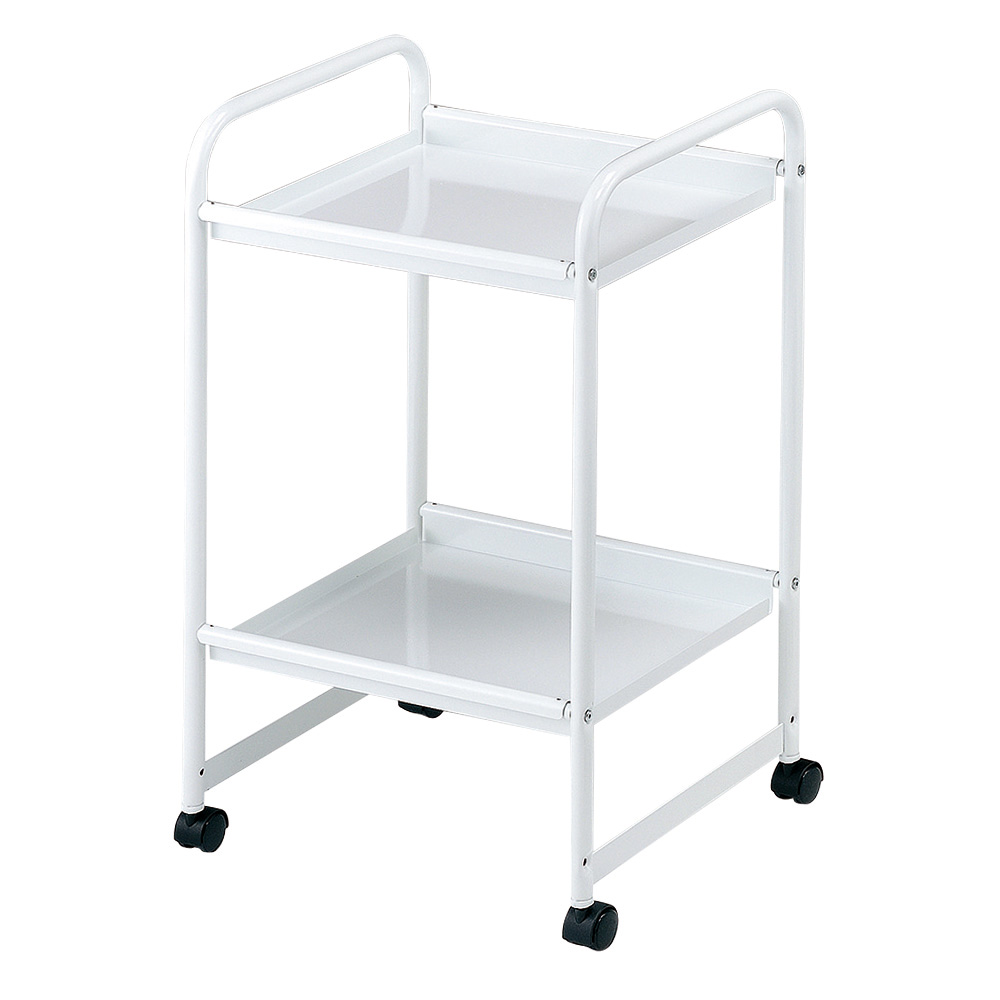 スチールワゴン(2段) ホワイト画像