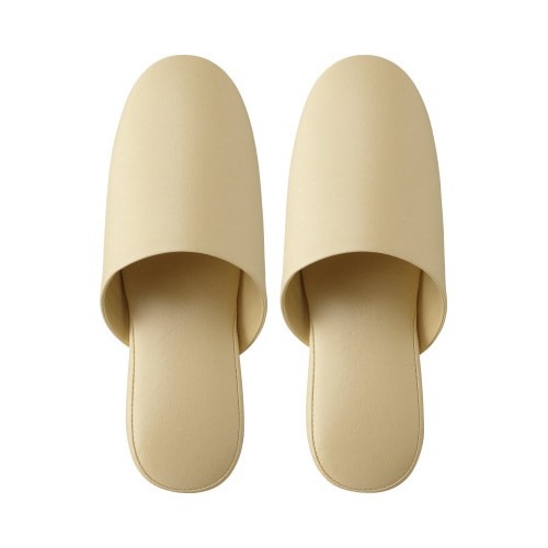 抗菌多機能ビニールスリッパ　前とじ　ベージュ４０足画像