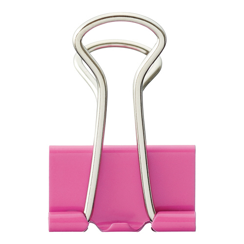 ﾀﾞﾌﾞﾙｸﾘｯﾌﾟ 中 口幅25mm ﾋﾟﾝｸ 1箱(10個)画像