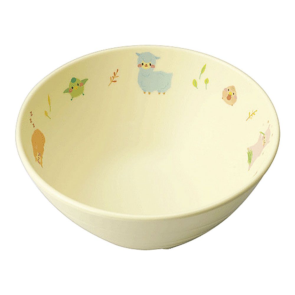 メラミン食器　アルパカーナ　イエロー　飯茶碗小画像