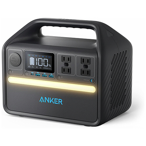 ﾎﾟｰﾀﾌﾞﾙ電源 ANKER 535 Portable Power Station 512Wh ﾌﾞﾗｯｸ 1台画像