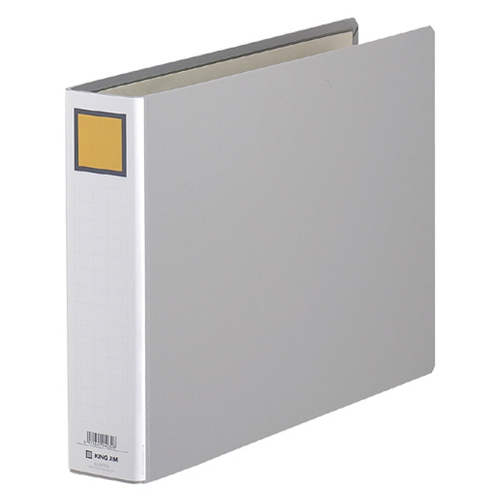 ｷﾝｸﾞﾌｧｲﾙG B4ﾖｺ 500枚収容 50mmとじ 背幅66mm ｸﾞﾚｰ 1冊画像