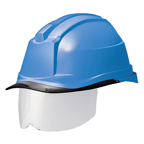 PC製ﾍﾙﾒｯﾄ(αﾗｲﾅｰ･ｸﾘｱﾊﾞｲｻﾞｰ･ｼｰﾙﾄﾞ面) SC-19 PCLS RA3 α ﾌﾞﾙｰ/ｽﾓｰｸ 1個画像