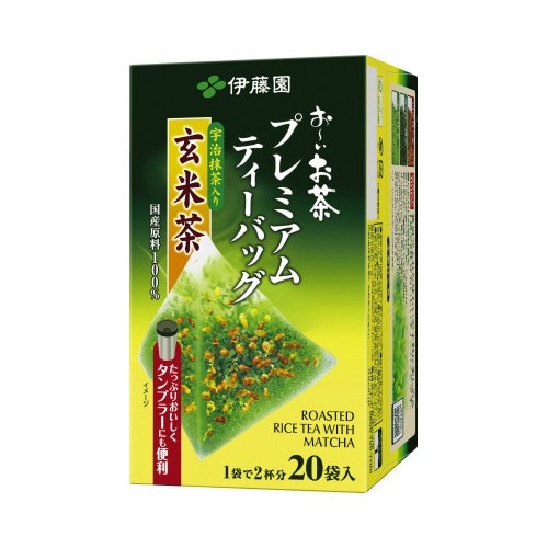プレミアムティーバッグ　宇治抹茶入り玄米茶　２０袋画像