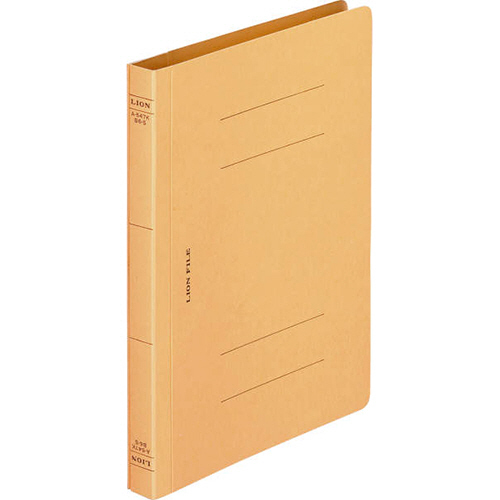 ﾌﾗｯﾄﾌｧｲﾙ(環境) 樹脂押え具 B6ﾀﾃ 150枚収容 背幅18mm 黄 1冊画像