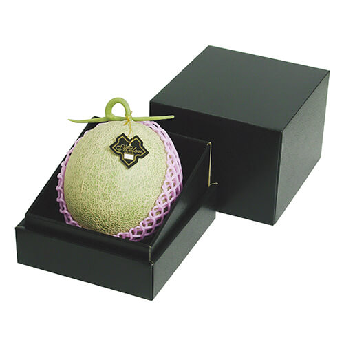 メロン１ヶ用インロー箱　黒画像