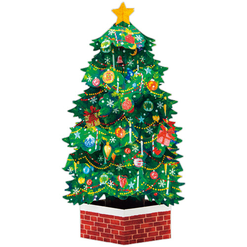 ｸﾘｽﾏｽｶｰﾄﾞ ﾗﾒｸﾞﾘｰﾝﾂﾘｰ 1枚画像