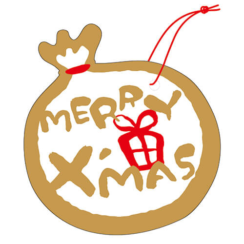 タグクリスマス袋型画像