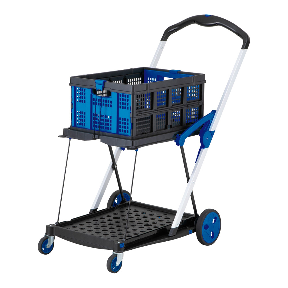 折り畳み2段台車（コンテナ付き）