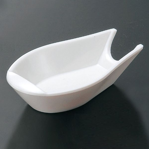 メラミン食器 M11-195 レンゲ置き 白 マイン画像