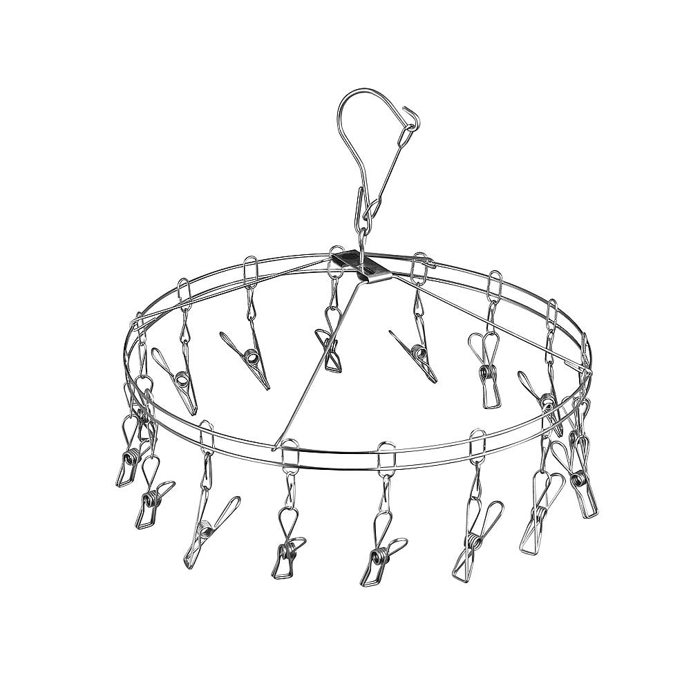 ステンレスピンチハンガー　丸型　16ピンチ画像