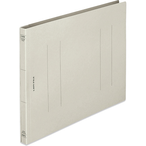 ﾌﾗｯﾄﾌｧｲﾙ(環境) 樹脂押え具 A4ﾖｺ 150枚収容 背幅18mm ｸﾞﾚｰ 1ｾｯﾄ(10冊)画像